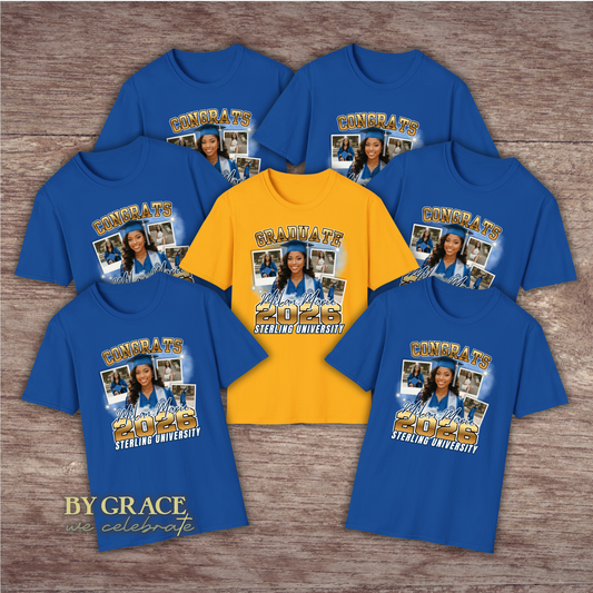 Custom Photo Collage Graduation Shirt