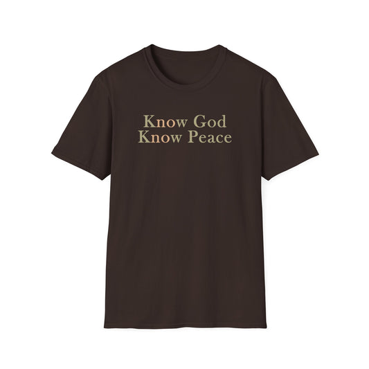 Know God, Know Peace: Minimalist Tee
