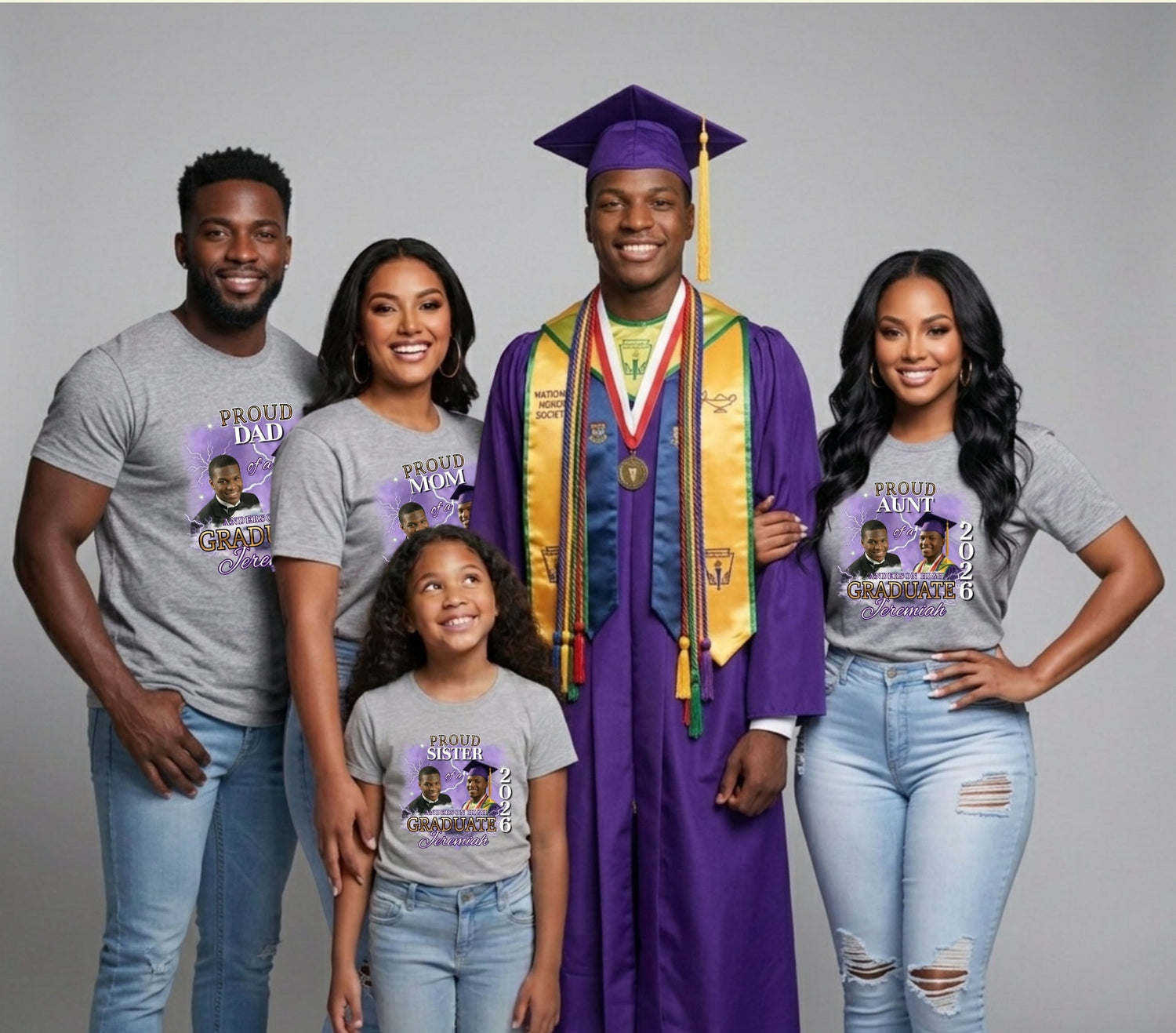 Grad Squad: Personalized Tee Shirts