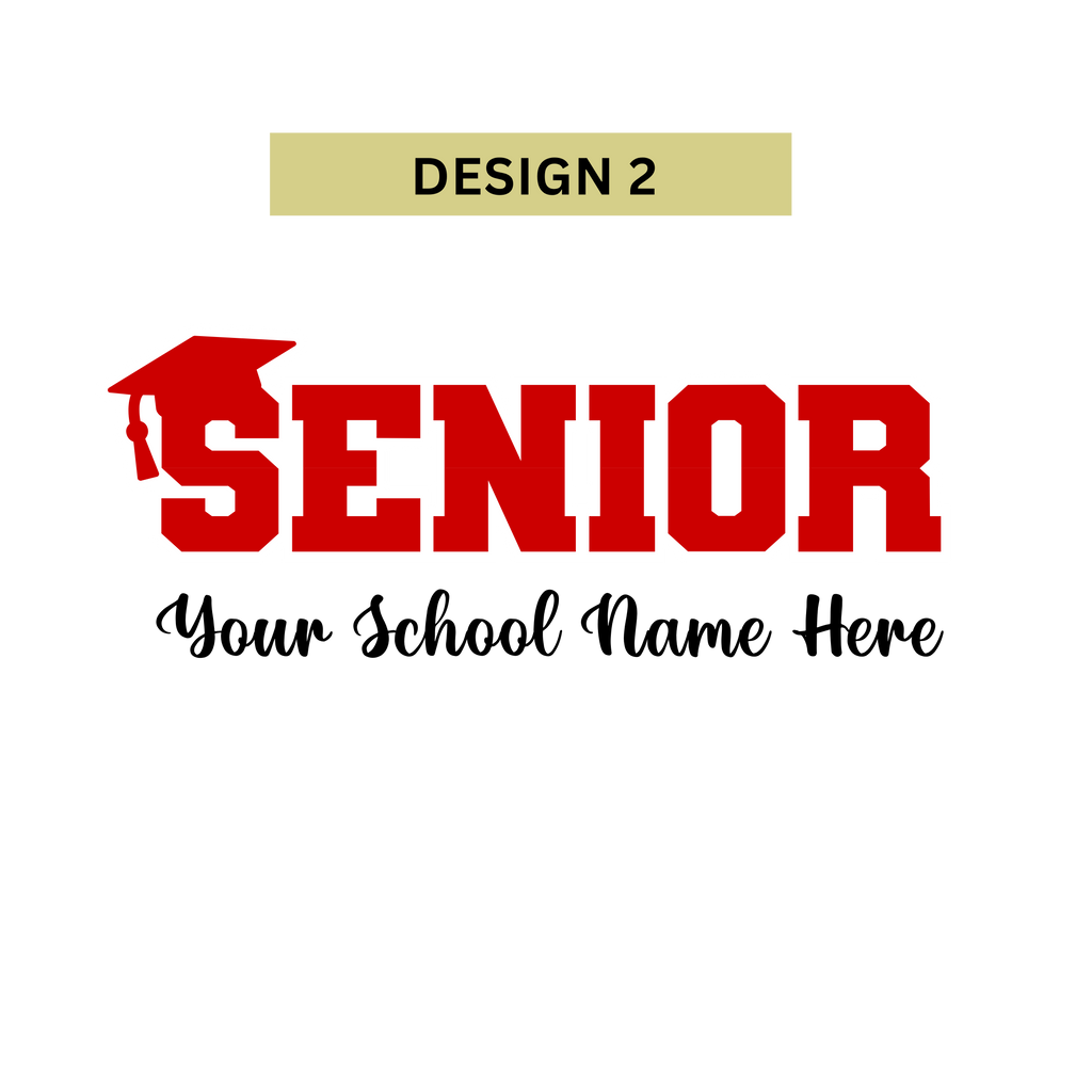 Senior Classic Sweatshirt - Personalized School Spirit Name & Colors