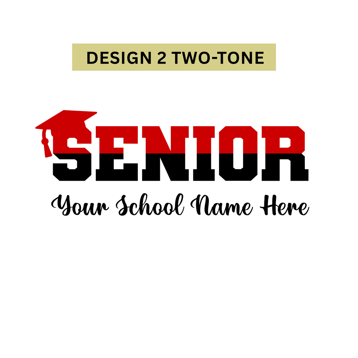 Senior Classic Sweatshirt - Personalized School Spirit Name & Colors