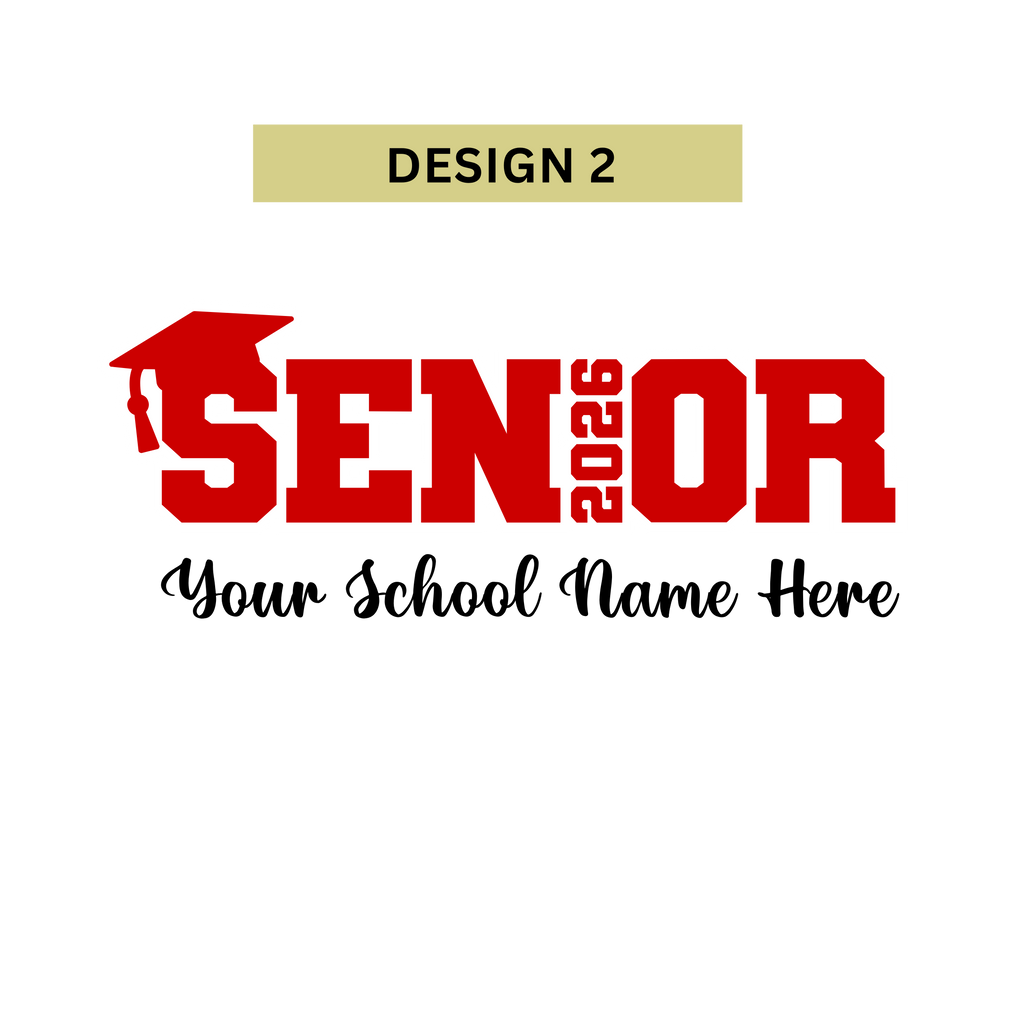 Senior Year Sweatshirt - Personalized School Spirit Name & Colors