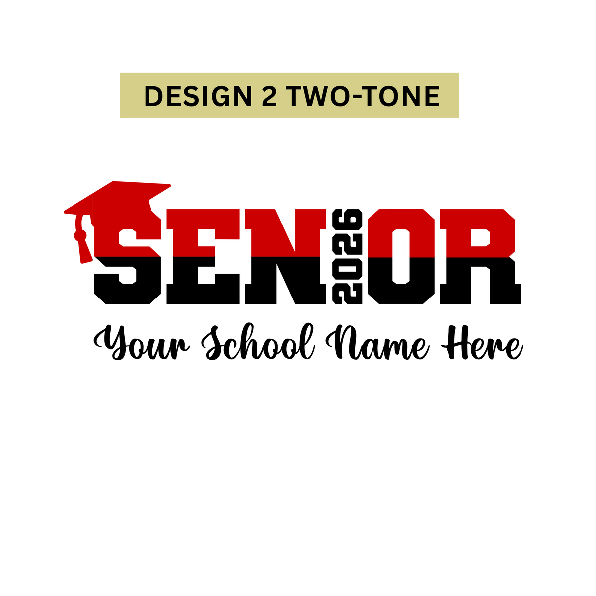 Senior Year Sweatshirt - Personalized School Spirit Name & Colors