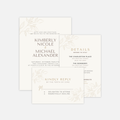 The Blooming Suite | Minimalist Wedding Invitation Canva Template