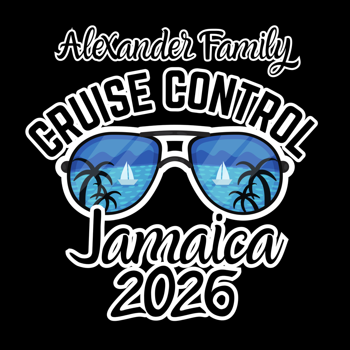 Cruise Control Ocean Outlook - Customizable Matching Group Vacation Shirt