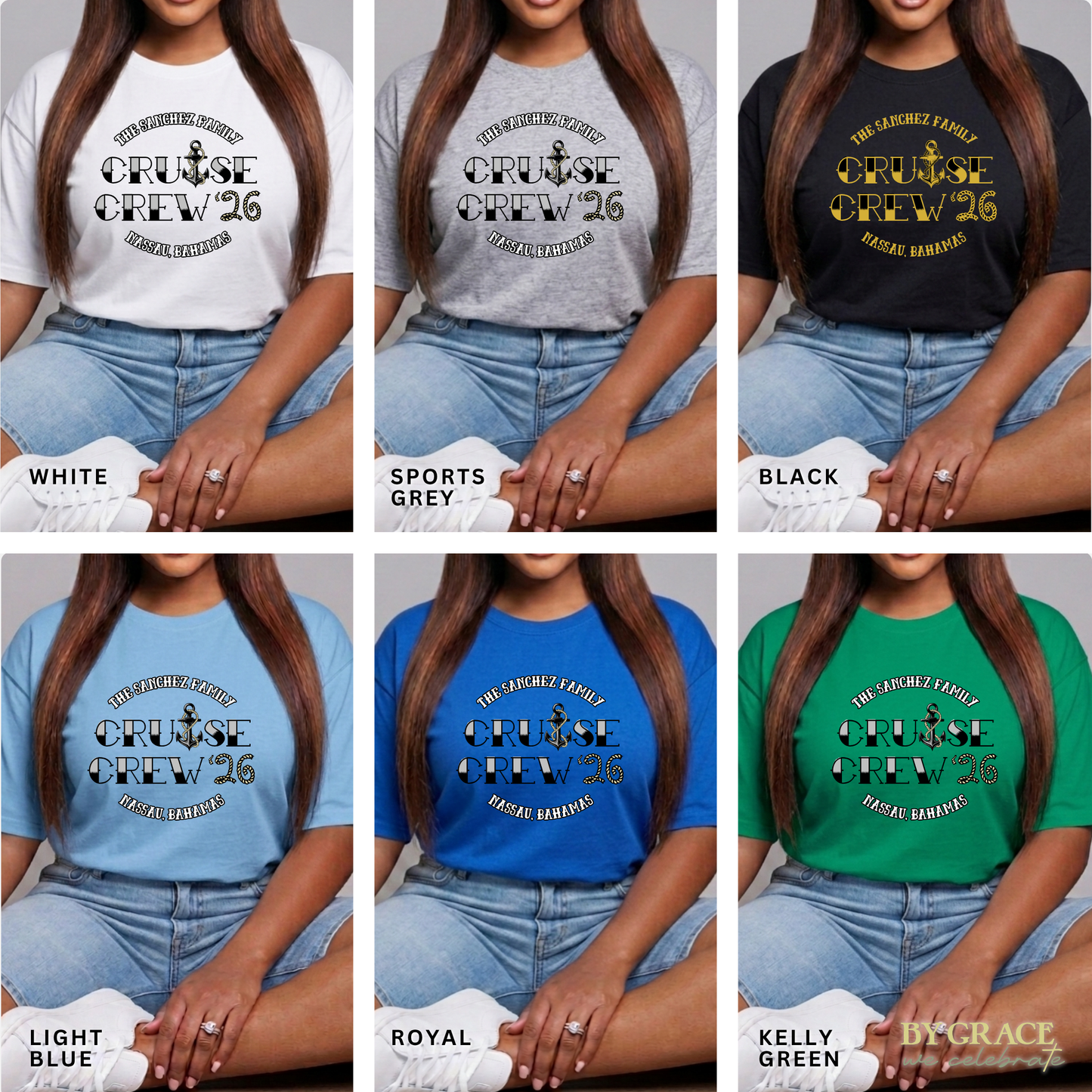 Custom Vintage Sailor Cruise Crew Matching T-Shirt | Bulk Wholesale Order