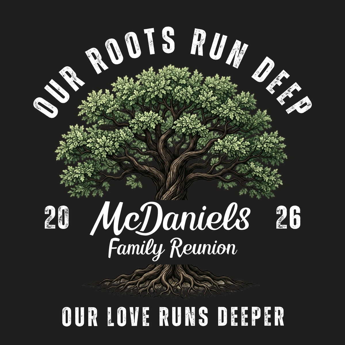 Deep Roots - Customizable Family Reunion T-Shirt