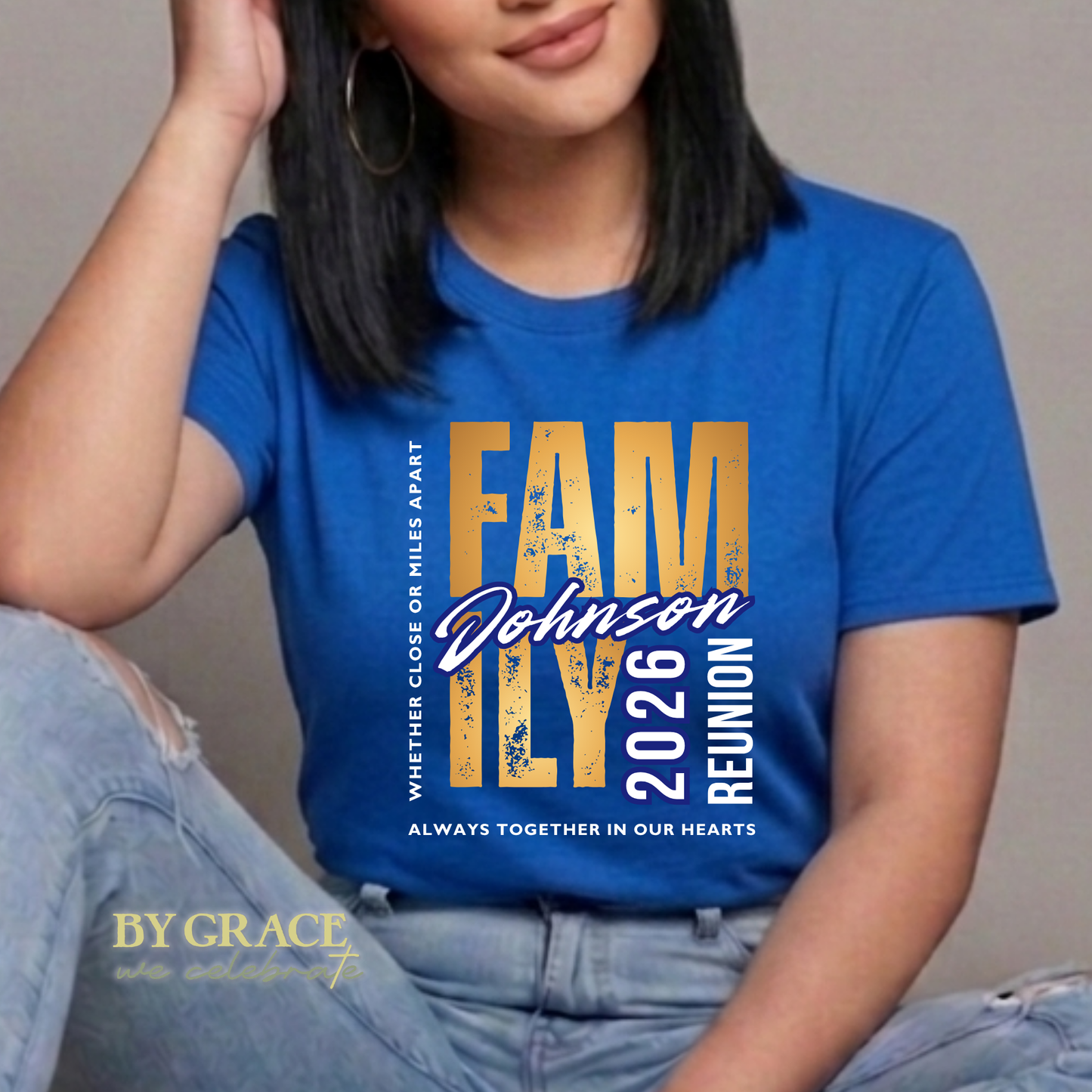 The "Together in Our Hearts" Family Reunion Matching T-Shirt | Small Group Order