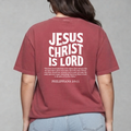 Jesus Christ Is Lord Tee - Brick Red