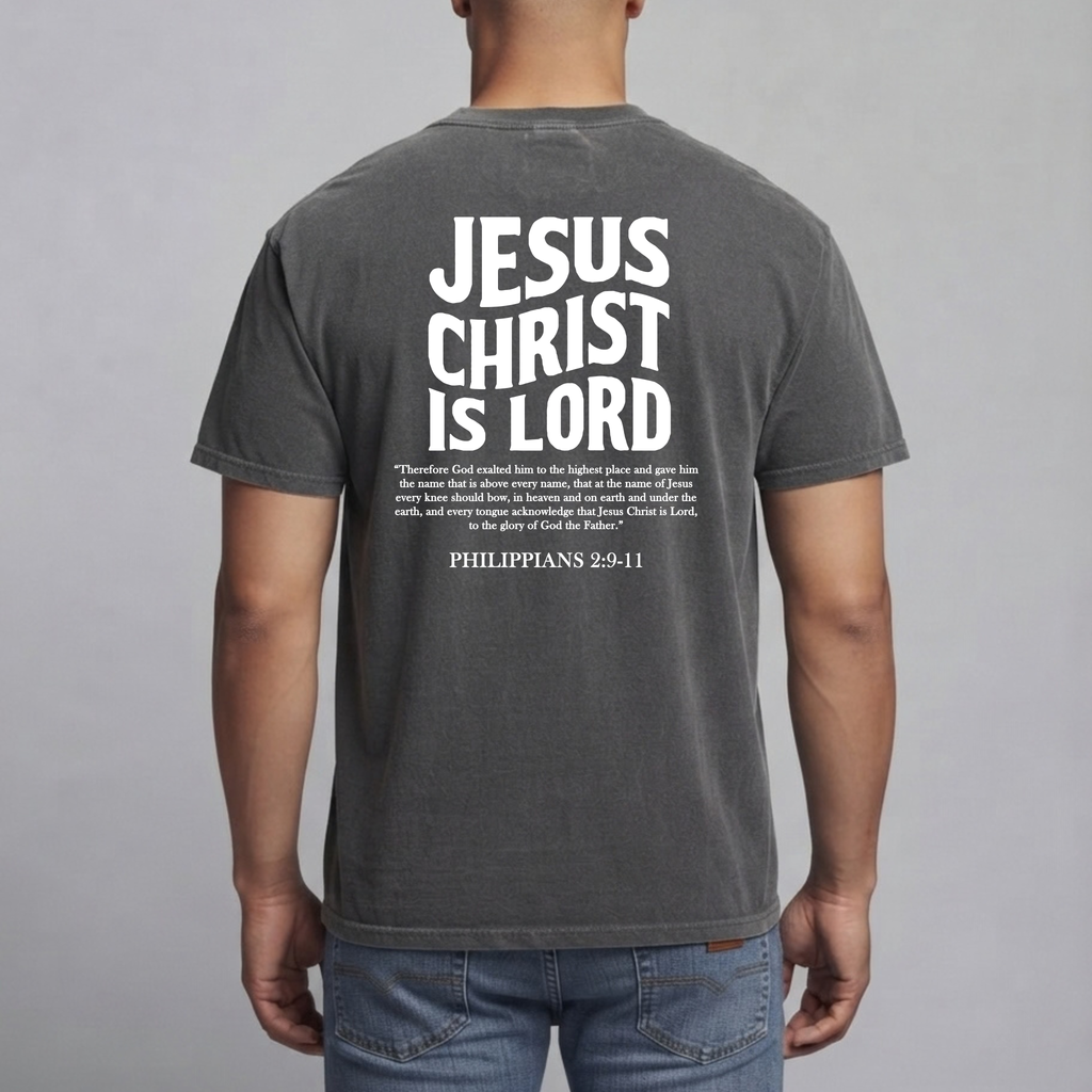Jesus Christ Is Lord Tee - Pepper