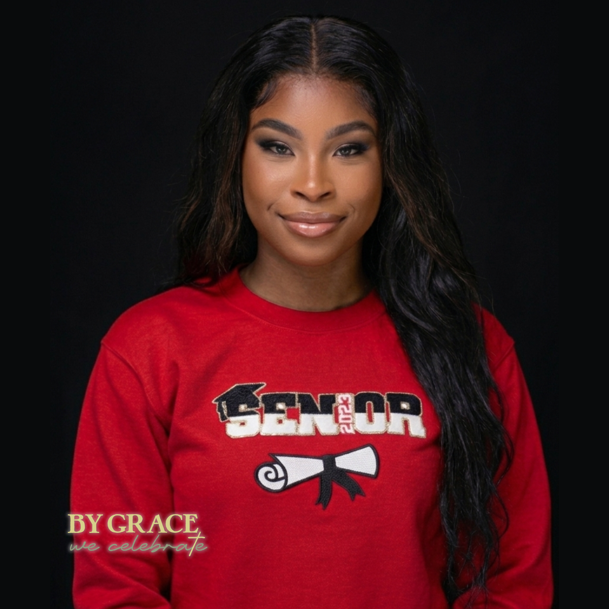 Senior Year Sweatshirt - Personalized School Spirit Name & Colors