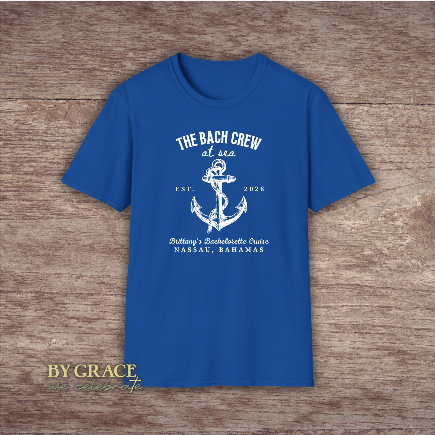Custom Anchor Nautical Crew Matching T-Shirt | Bulk Wholesale Order