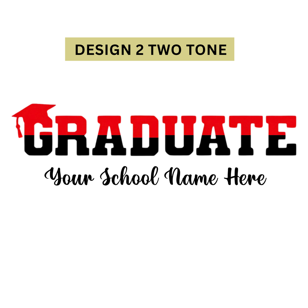 Grad Sweatshirt - Personalized School Spirit Name & Colors