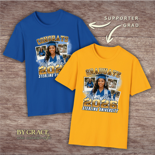 Custom Photo Collage Graduation Shirt