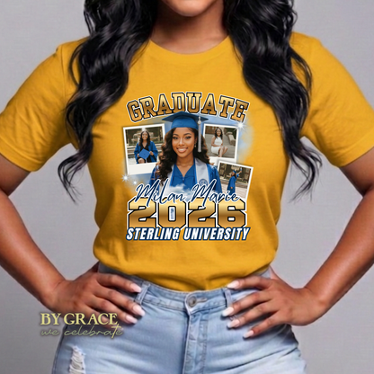Custom Photo Collage Graduation Shirt
