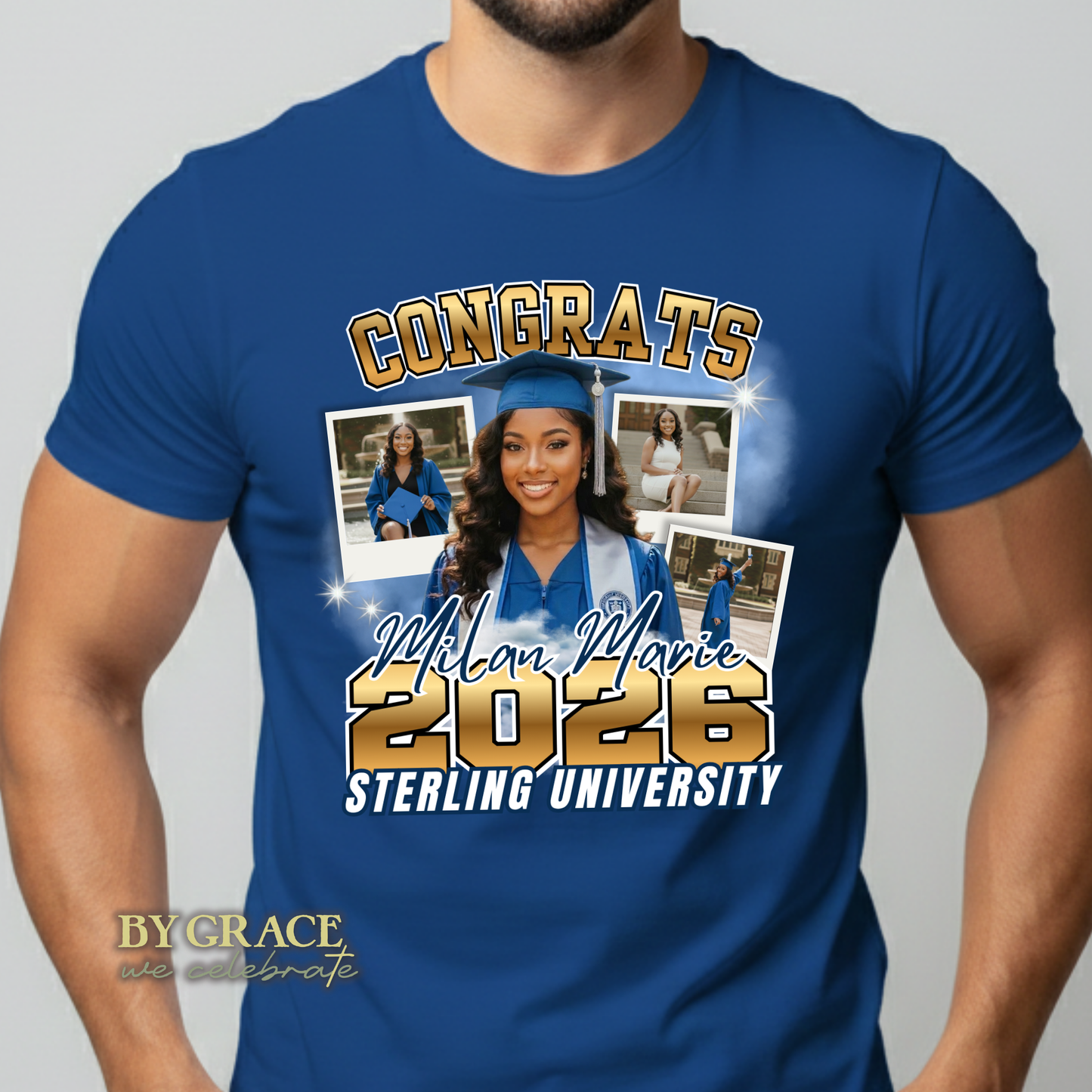 Custom Photo Collage Graduation Shirt