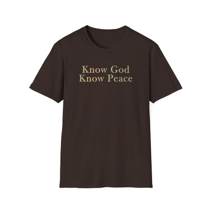 Know God, Know Peace: Minimalist Tee