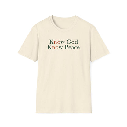Know God, Know Peace: Minimalist Tee