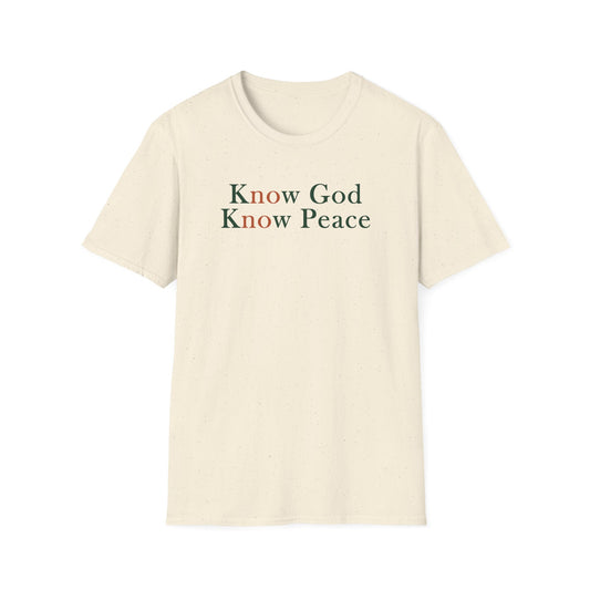 Know God, Know Peace: Minimalist Tee